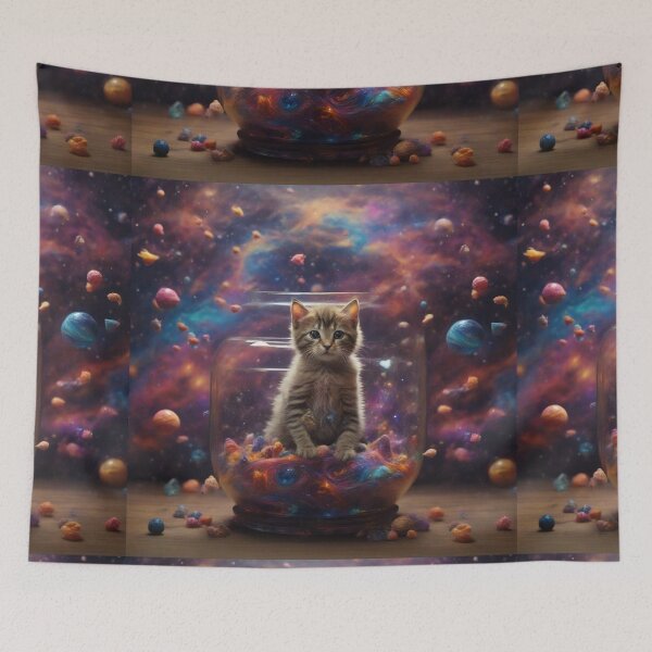 Item preview, Whimsical Galactic Kitty: designed and sold by Sadia  Jannat.
