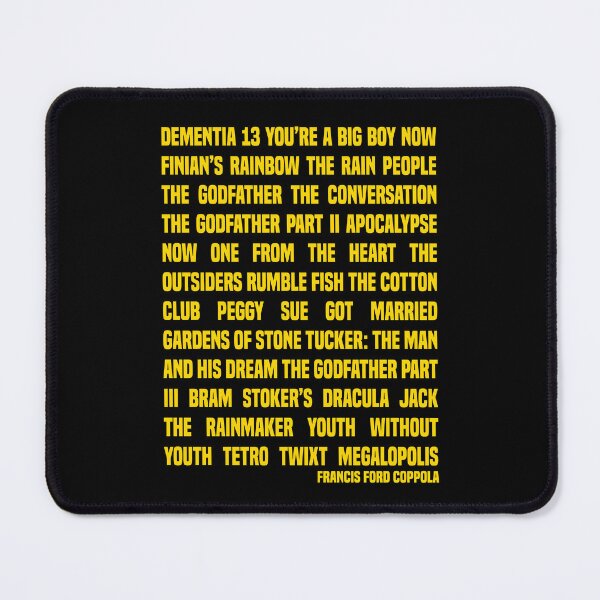 Item preview, Francis Ford Coppola Filmography designed and sold by AspectsOfDreams.