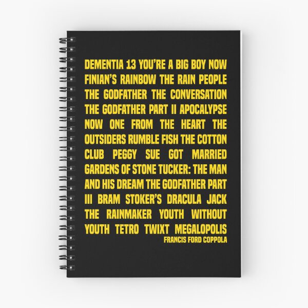 Item preview, Francis Ford Coppola Filmography designed and sold by AspectsOfDreams.