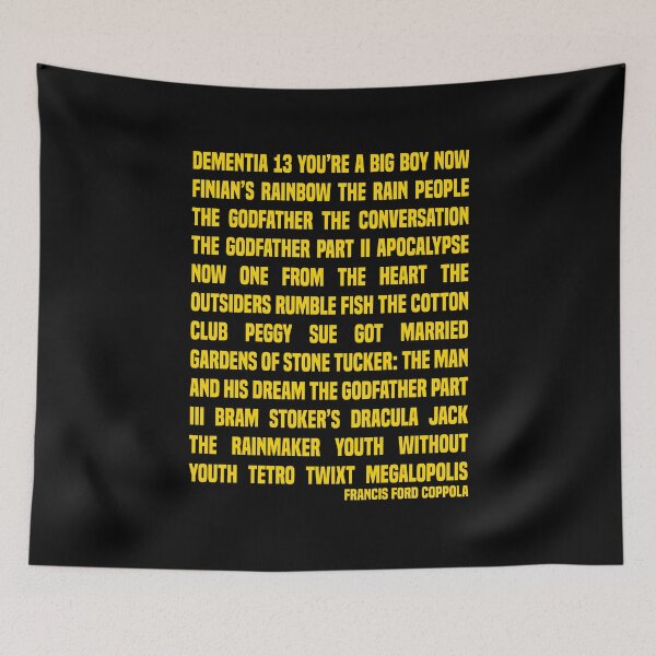 Item preview, Francis Ford Coppola Filmography designed and sold by AspectsOfDreams.
