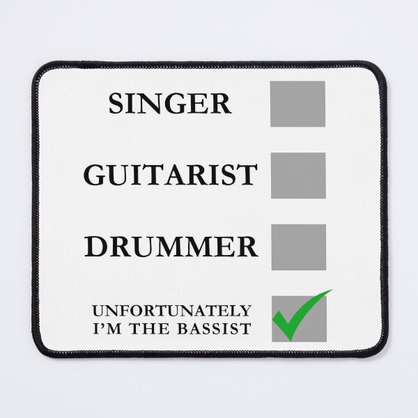 Item preview, Unfortunately I'm The Bassist Funny - Bass player sarcastic design designed and sold by wholigans.