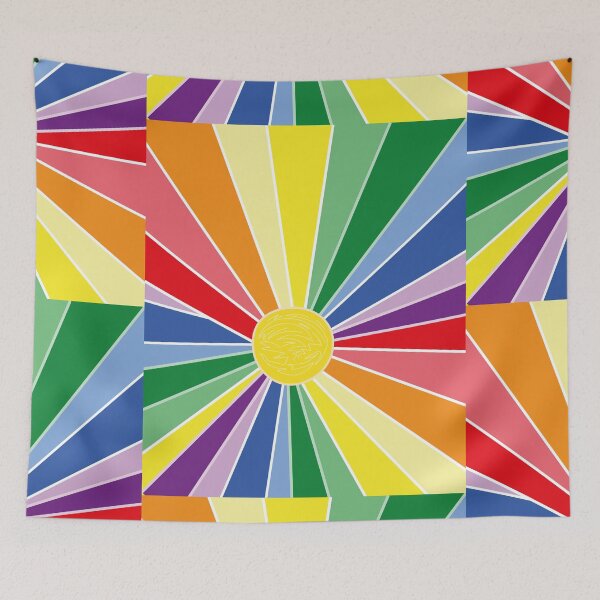 Item preview, COLOURFUL RAINBOW RAYS -LGBTQ  designed and sold by Lovesicker.