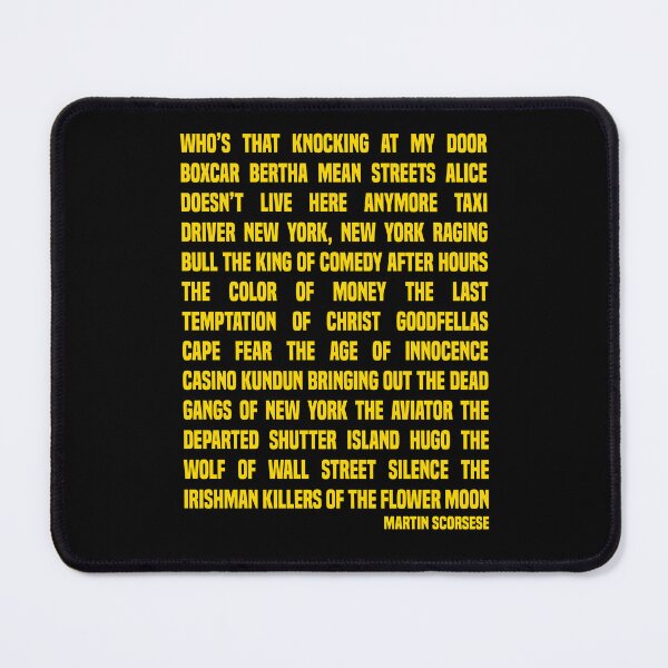 Item preview, Martin Scorsese Filmography designed and sold by AspectsOfDreams.