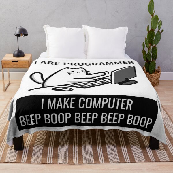 Item preview, I Are Programmer. I Make Computer Beep Boop Beep Beep Boop. designed and sold by TeaTimeTales.