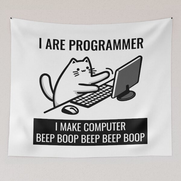 Item preview, I Are Programmer. I Make Computer Beep Boop Beep Beep Boop. designed and sold by TeaTimeTales.