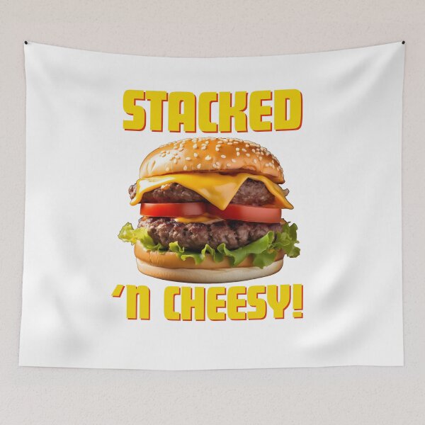 Item preview, STACKED 'N CHEESY - A BUNBELIEVABLE DESIGN designed and sold by ThreadofHonor.