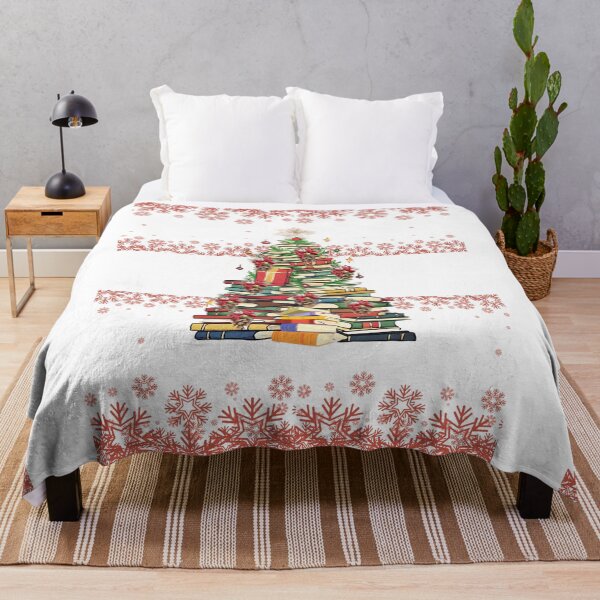 Item preview, Christmas Book Tree With A Snowflake Pattern designed and sold by TeesFashion.