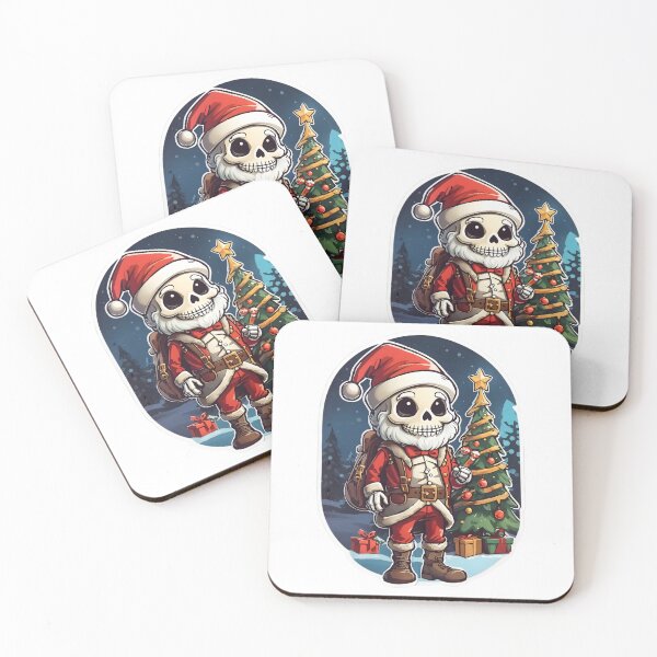 Item preview, Skeleton Santa Clause with Christmas tree designed and sold by UltimateWorld.
