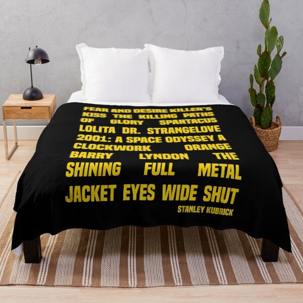 Stanley Kubrick Throw Blankets for Sale | Redbubble