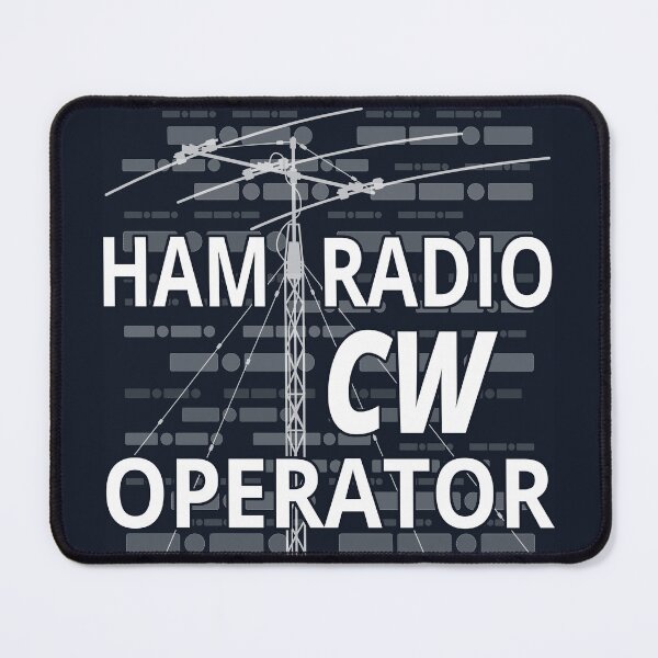 Item preview, HAM Radio CW Operator on dark designed and sold by tuzlay.