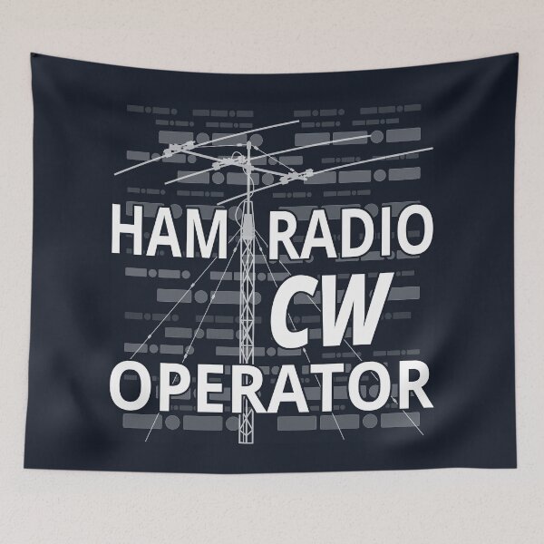 Item preview, HAM Radio CW Operator on dark designed and sold by tuzlay.