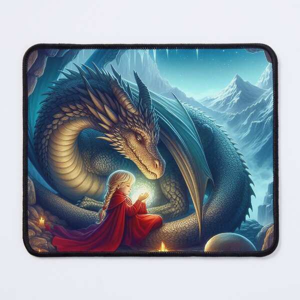 Item preview, A Dragon and a Little Girl's Enchantment designed and sold by autrouvetout.