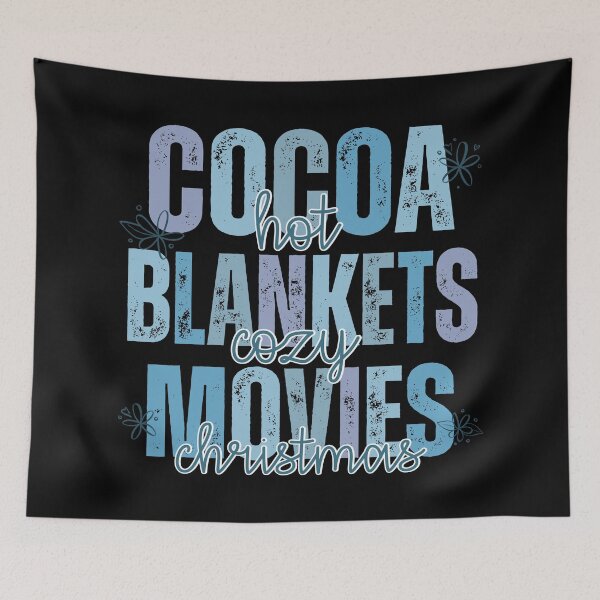 Item preview, hot COCOA, cozy BLANKETS, christmas MOVIES, dark ed. designed and sold by Cerulean-Shop.