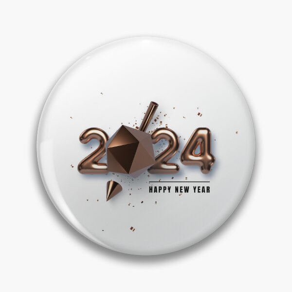 Item preview, 2024 Happy New Year Celebration Typography Design - Festive Holiday Art designed and sold by Gayan-Art.