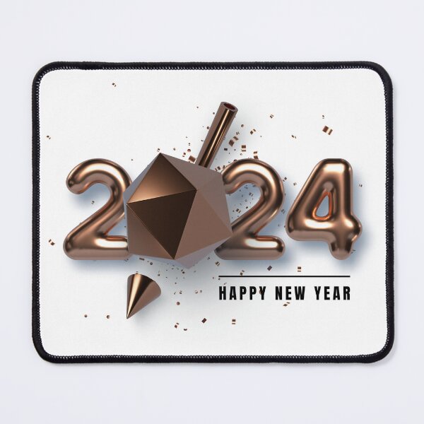 Item preview, 2024 Happy New Year Celebration Typography Design - Festive Holiday Art designed and sold by Gayan-Art.