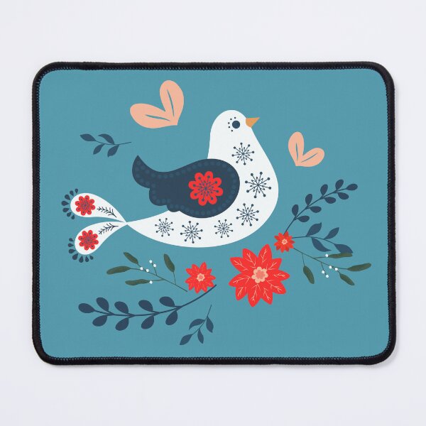 Item preview, Folk floral bird designed and sold by AnulaArt.