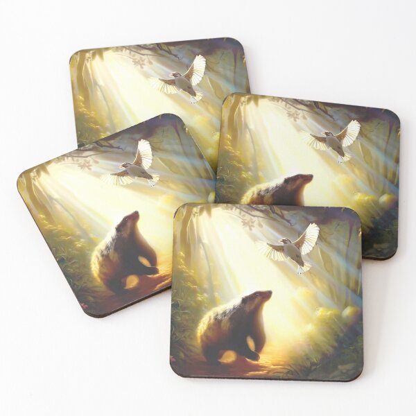 Item preview, Honey Badger And Honeyguide - A Folktale designed and sold by ArtSea-Bubble.