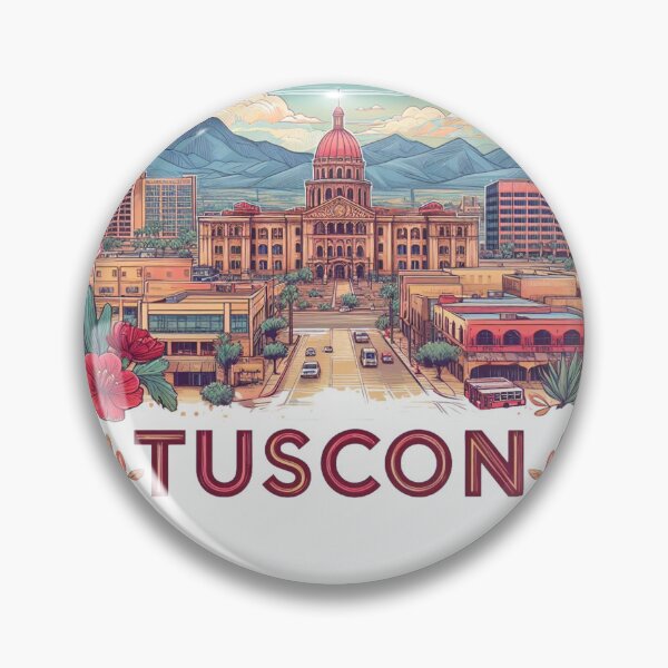 Item preview, Tuscon Arizona, Watercolor Illustration designed and sold by PaintMeWorld.