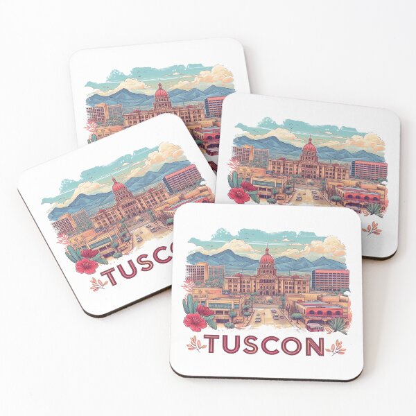 Item preview, Tuscon Arizona, Watercolor Illustration designed and sold by PaintMeWorld.