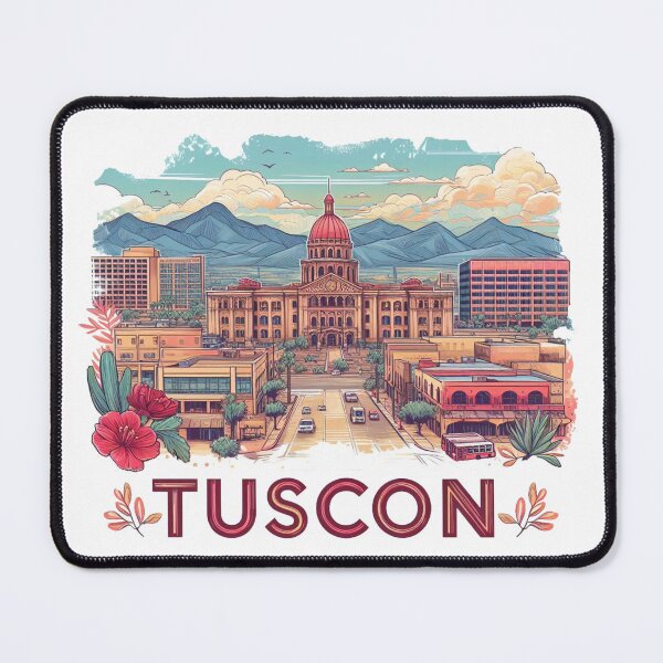 Item preview, Tuscon Arizona, Watercolor Illustration designed and sold by PaintMeWorld.