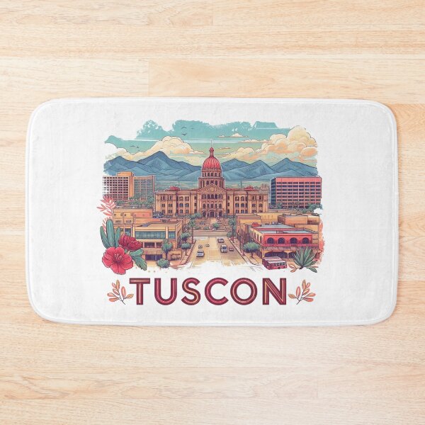 Item preview, Tuscon Arizona, Watercolor Illustration designed and sold by PaintMeWorld.