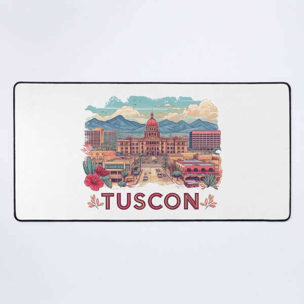 Item preview, Tuscon Arizona, Watercolor Illustration designed and sold by PaintMeWorld.