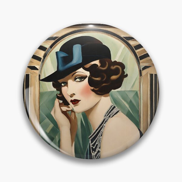 Item preview, Lady Joanne Art Deco Aristocrático retrato de 1920 designed and sold by ArDecoS.
