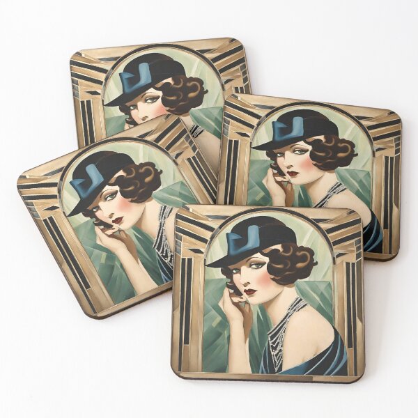 Item preview, Lady Joanne Art Deco Aristocrático retrato de 1920 designed and sold by ArDecoS.