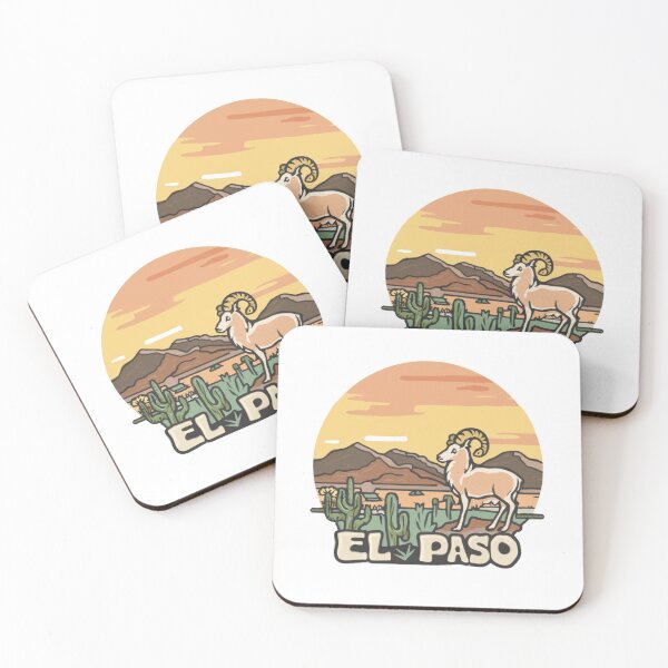 Item preview, El Paso, Texas | A desert bighorn sheep watching the Texas sunset designed and sold by CircinusStore.