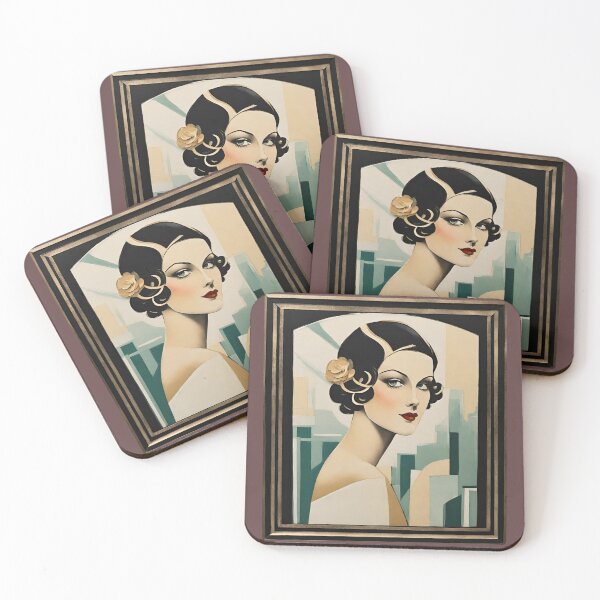 Item preview, Lady Nina Art Deco Aristocrático retrato de 1920 designed and sold by ArDecoS.