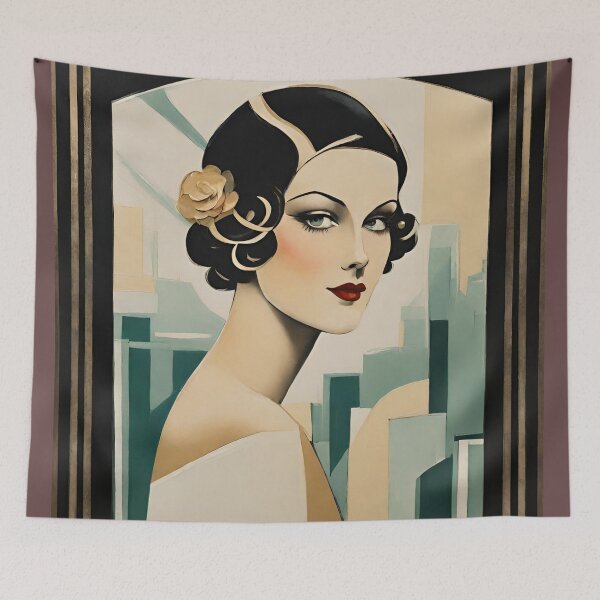 Item preview, Lady Nina Art Deco Aristocrático retrato de 1920 designed and sold by ArDecoS.