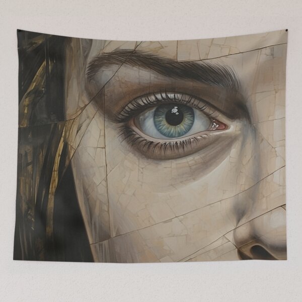 Item preview, Woman's Face Cracked Image designed and sold by whitecat23.