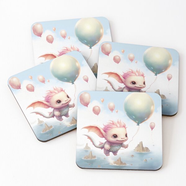 Item preview, Baby Axolotl Balloon Escape designed and sold by Brendon987.