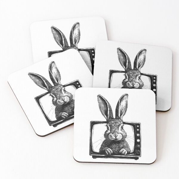 Item preview, Rabbit Broadcast - Vintage Television Surprise designed and sold by MajesticBeasts.