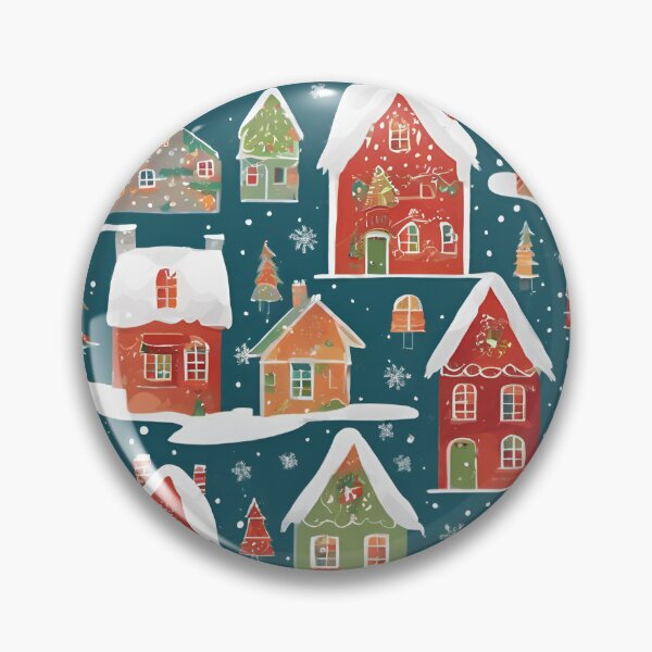 Item preview,   Marvelous Christmas House Pattern designed and sold by DigiDreamyArt.