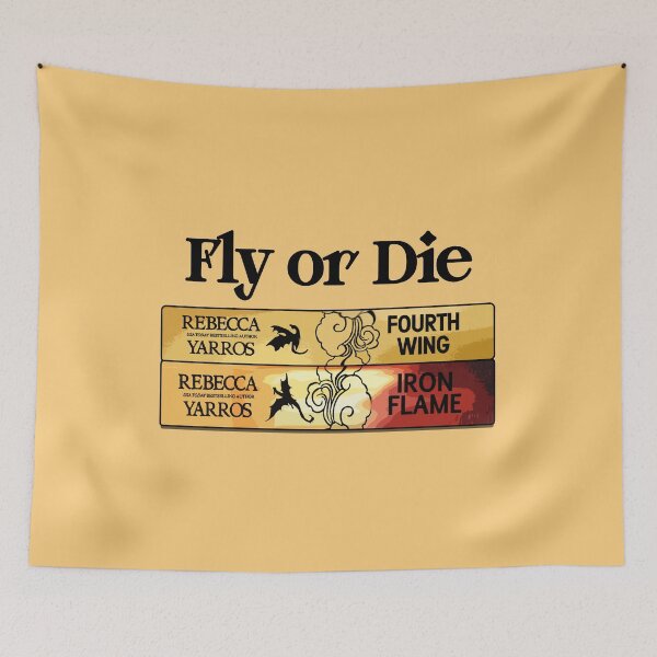 Item preview, Fourth Wing and Iron Flame Spines Fly or Die designed and sold by baranskini.