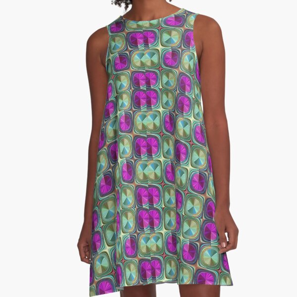 Summer Berries A-Line Dress