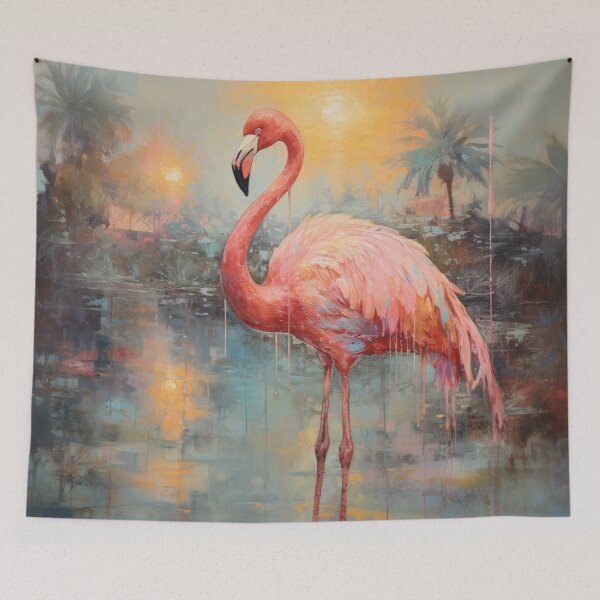 Item preview, Pink Flamingo Paint Splash designed and sold by whitecat23.