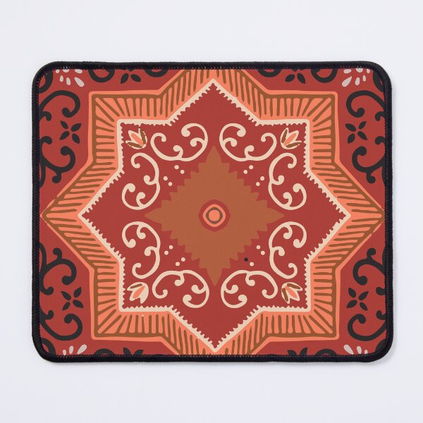 Item preview, Boho Terracotta Burgundy Antique Moroccan Pttern designed and sold by IamTrending.