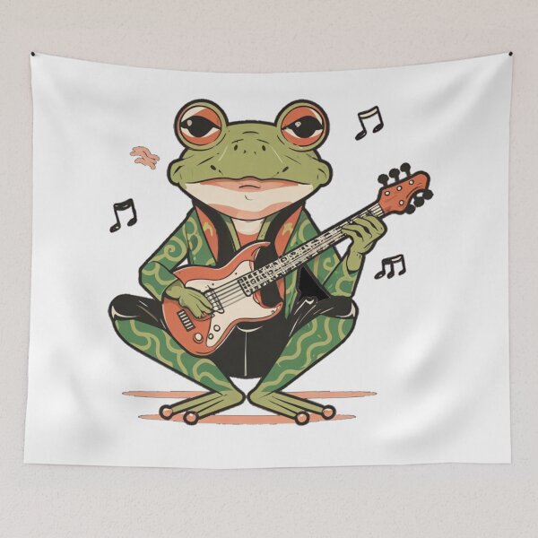 Item preview, Frog playing guitar  designed and sold by Coollzone.