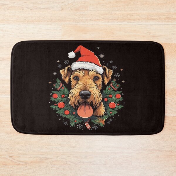 Item preview, Christmas Airedale Terrier designed and sold by creativellashop.