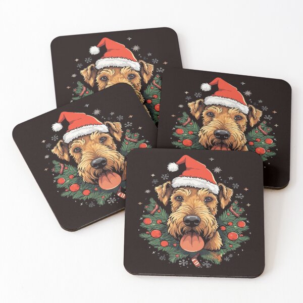 Item preview, Christmas Airedale Terrier designed and sold by creativellashop.