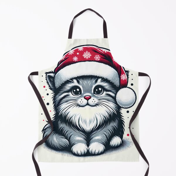 Item preview, Pallas Cat Christmas hat cute designed and sold by ChataMaroon.