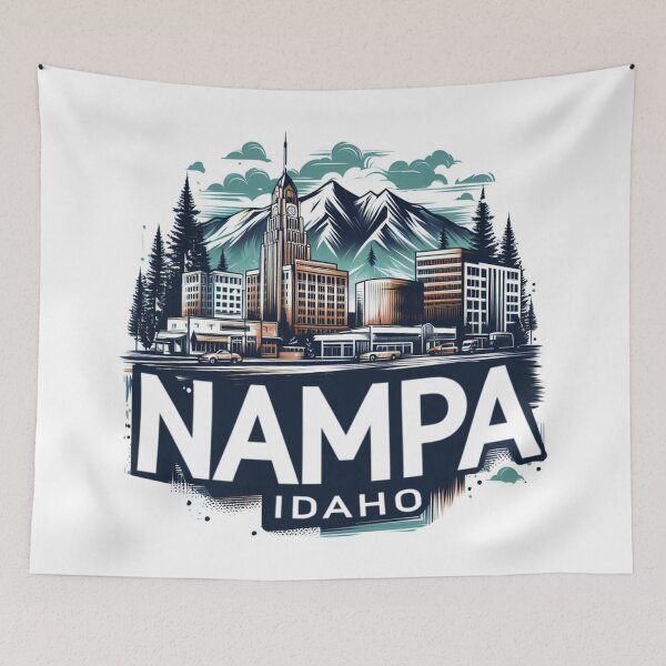Item preview, Nampa, Idaho, Watercolor Illustration designed and sold by PaintMeWorld.