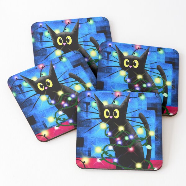 Item preview, The Cat and the Christmas Tree Lights  designed and sold by Andrew  Hitchen.