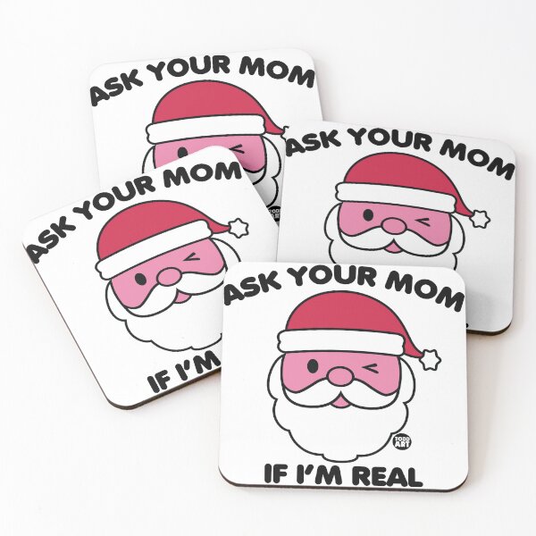 Item preview, ASK MOM IF REAL SANTA blk designed and sold by TODD GOLDMAN.