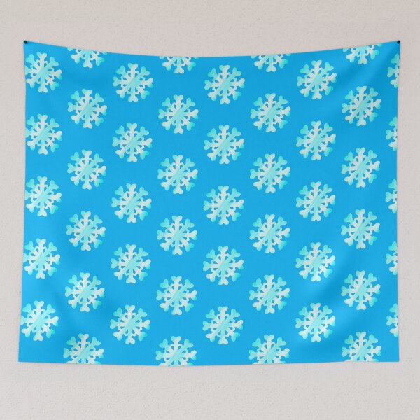 Artikelvorschau, Cyan-Schneeflocke entworfen und verkauft von Gracie Supersuitcasesis.