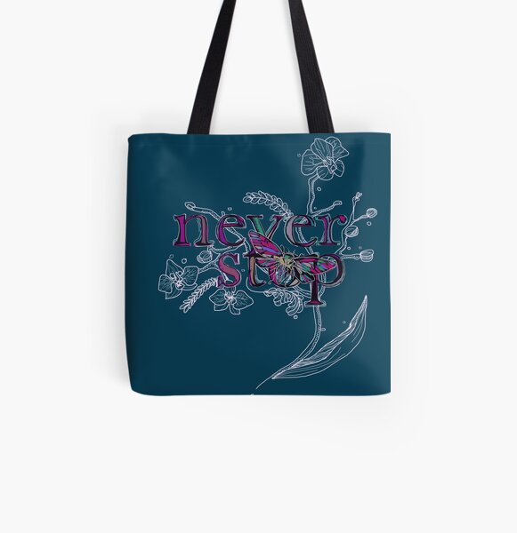 Neverstop Orchid All Over Print Tote Bag