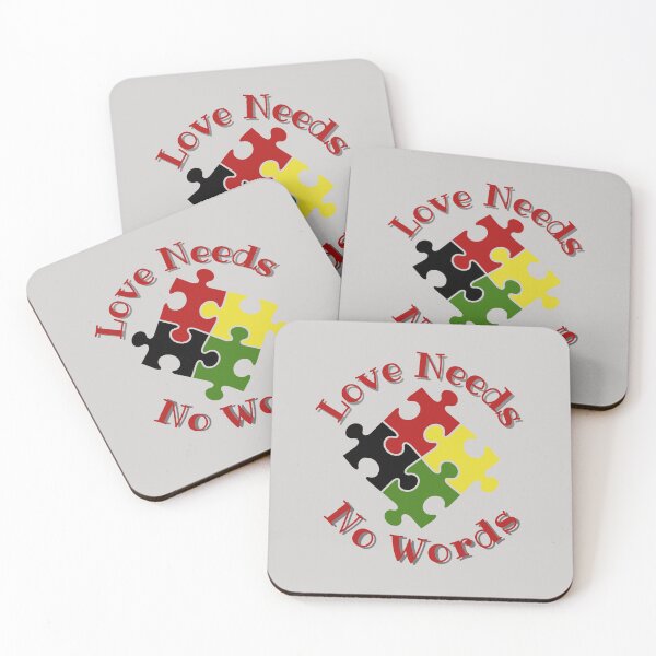 Item preview, Love Needs No Words Multicultural Autism Design designed and sold by Seedcap7.