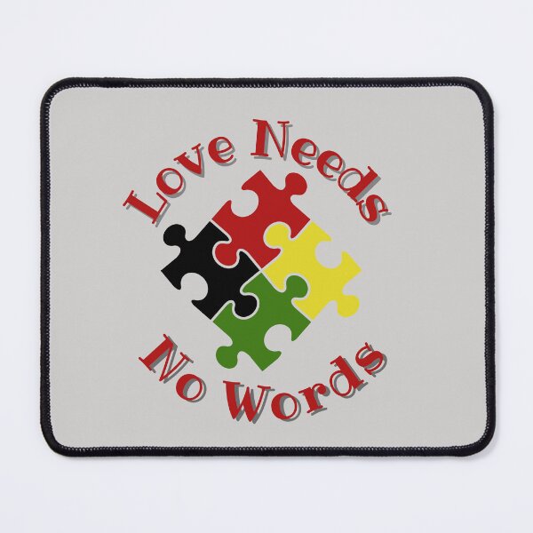 Item preview, Love Needs No Words Multicultural Autism Design designed and sold by Seedcap7.